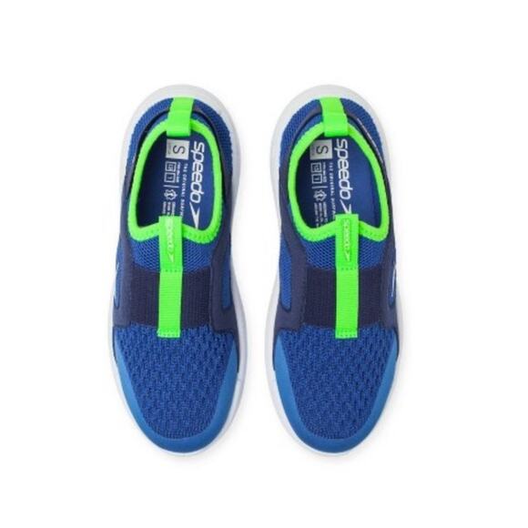 Speedo Junior Small Pull-On Picton Blue/Navy‎ Aqua Sock Water Shoes - Picture 3 of 10
